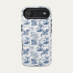 Havanese Blue Toile Phone case