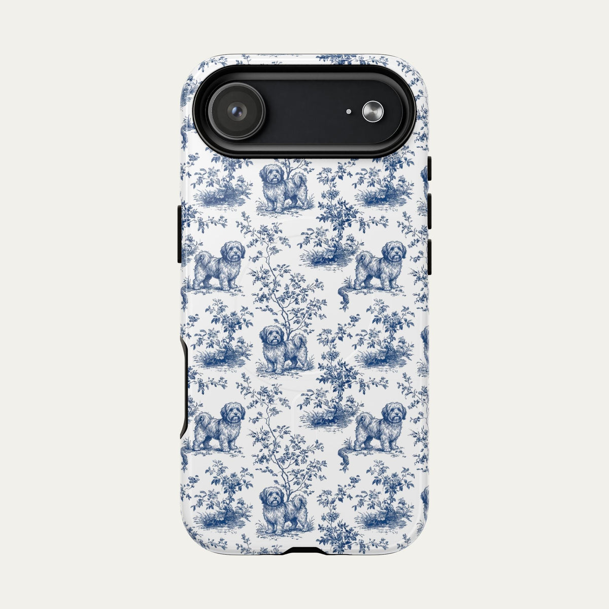 Havanese Blue Toile Phone case
