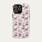 Irish Setter Burgundy Toile phone Case