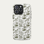 Wirehaired Pointing Griffon Sage Green Toile phone Case