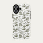 Havanese Sage Green Toile phone Case