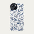 Wirehaired Pointing Griffon Blue Toile Phone case