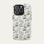 Maltese Sage Green Toile phone Case