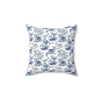 Akita Blue French Toile Pillow
