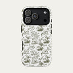 Sphynx Cat Sage Green Toile phone Case