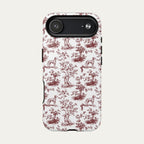 Dalmatian Burgundy Toile phone Case