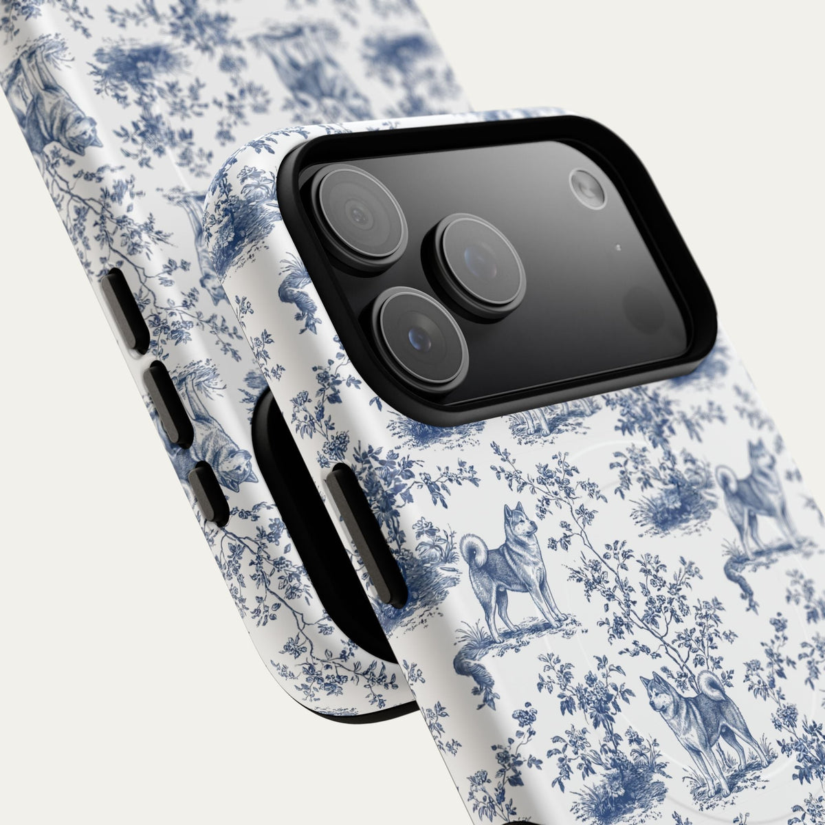 Akita Blue Toile Phone case