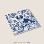 English Springer Spaniel Ceramic Coaster French Toile