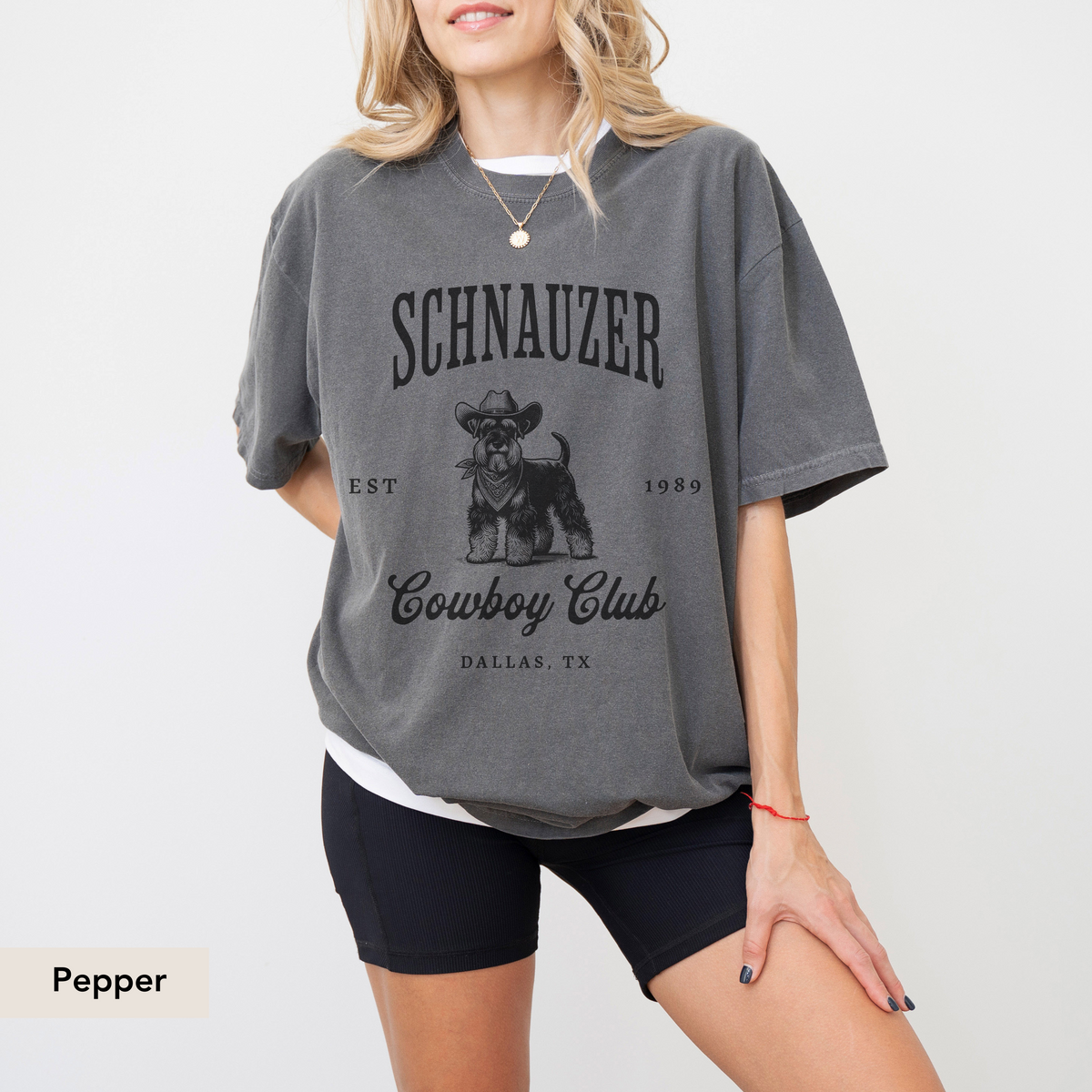 Schnauzer Cowboy Club Shirt