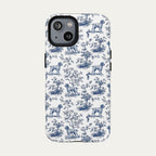 Wirehaired Pointing Griffon Blue Toile Phone case