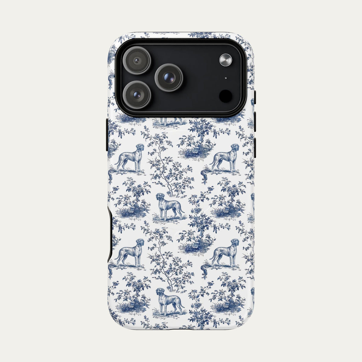 Great Dane Blue Toile Phone case