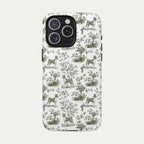 Basenji Sage Green Toile phone Case