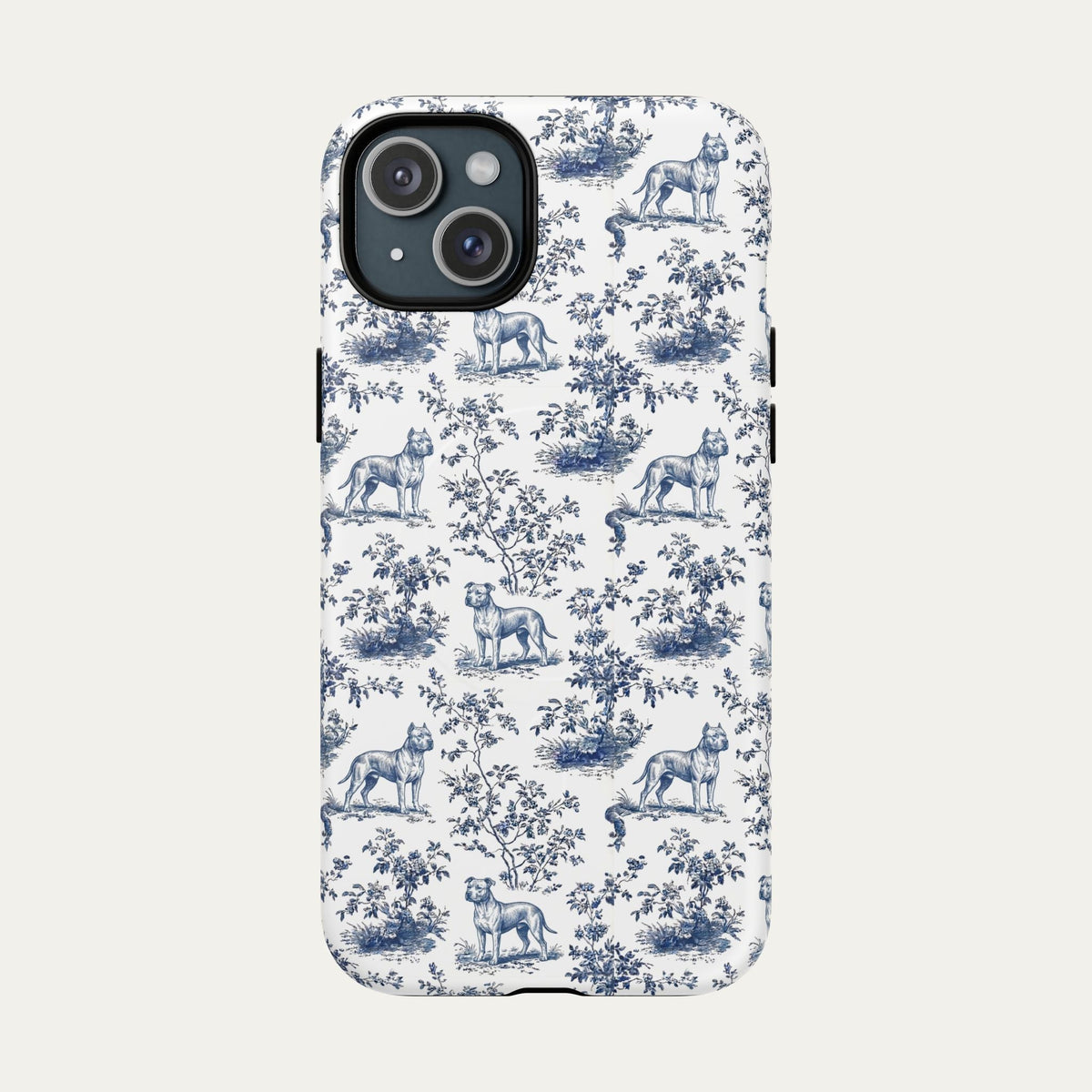 Pitbull Blue Toile Phone case