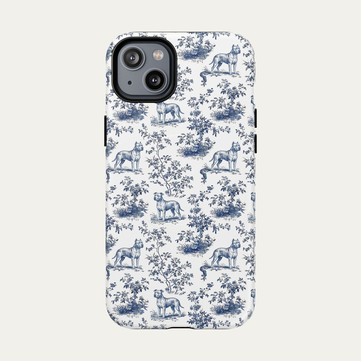 Pitbull Blue Toile Phone case
