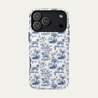 Rhodesian Ridgeback Blue Toile Phone case
