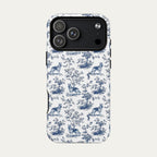 German Shepherd Blue Toile Phone case
