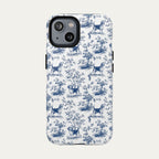 Beagle Blue Toile Phone case