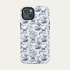 Basenji Blue Toile Phone case