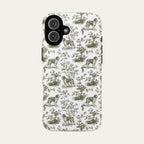 Saint Bernard Sage Green Toile phone Case