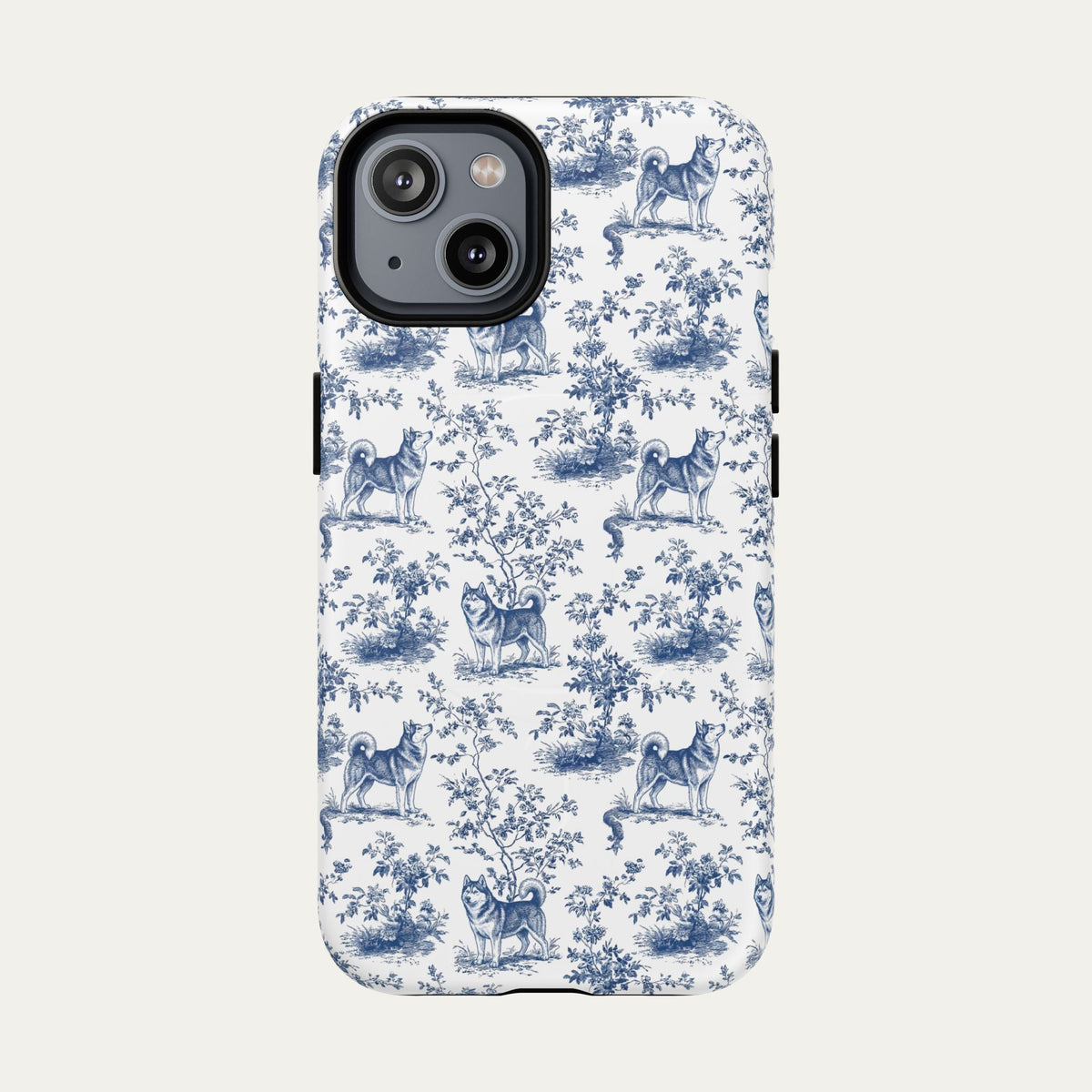 Husky Blue Toile Phone case