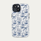 Akita Blue Toile Phone case
