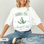 Shiba Inu Social Club Dog T-Shirt – Unisex Cotton Tee