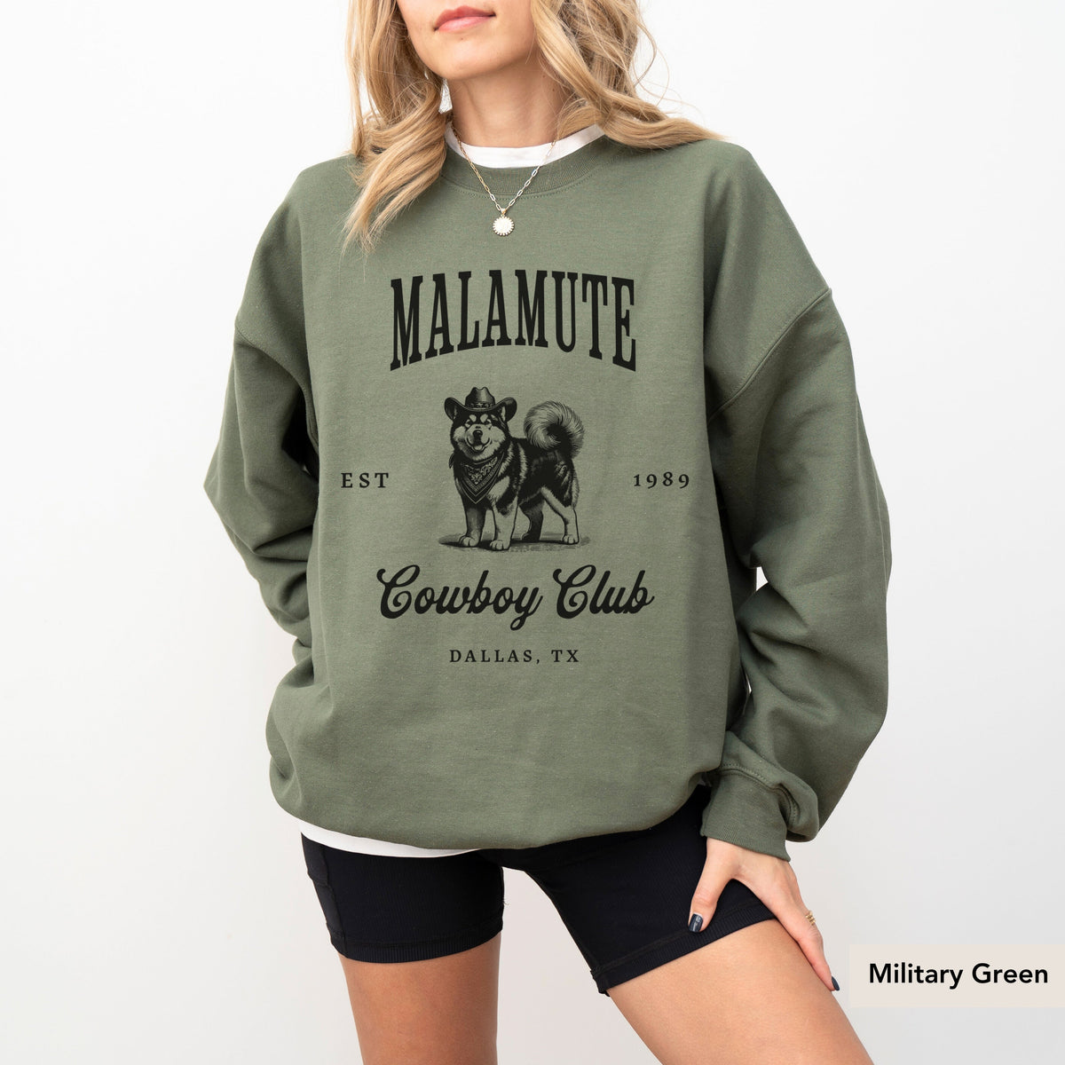 Alaskan Malamute Cowboy Club Sweatshirt