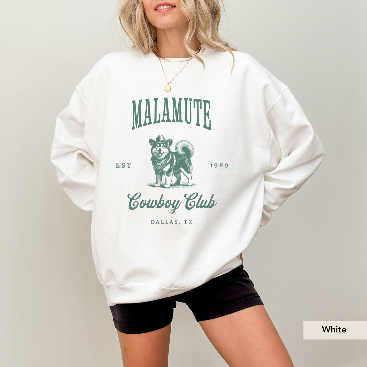 Alaskan Malamute Cowboy Club Sweatshirt