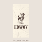 Howdy Basenji Beach Towel