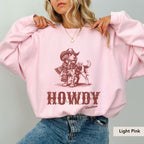Brittany Spaniel Howdy Christmas Sweatshirt