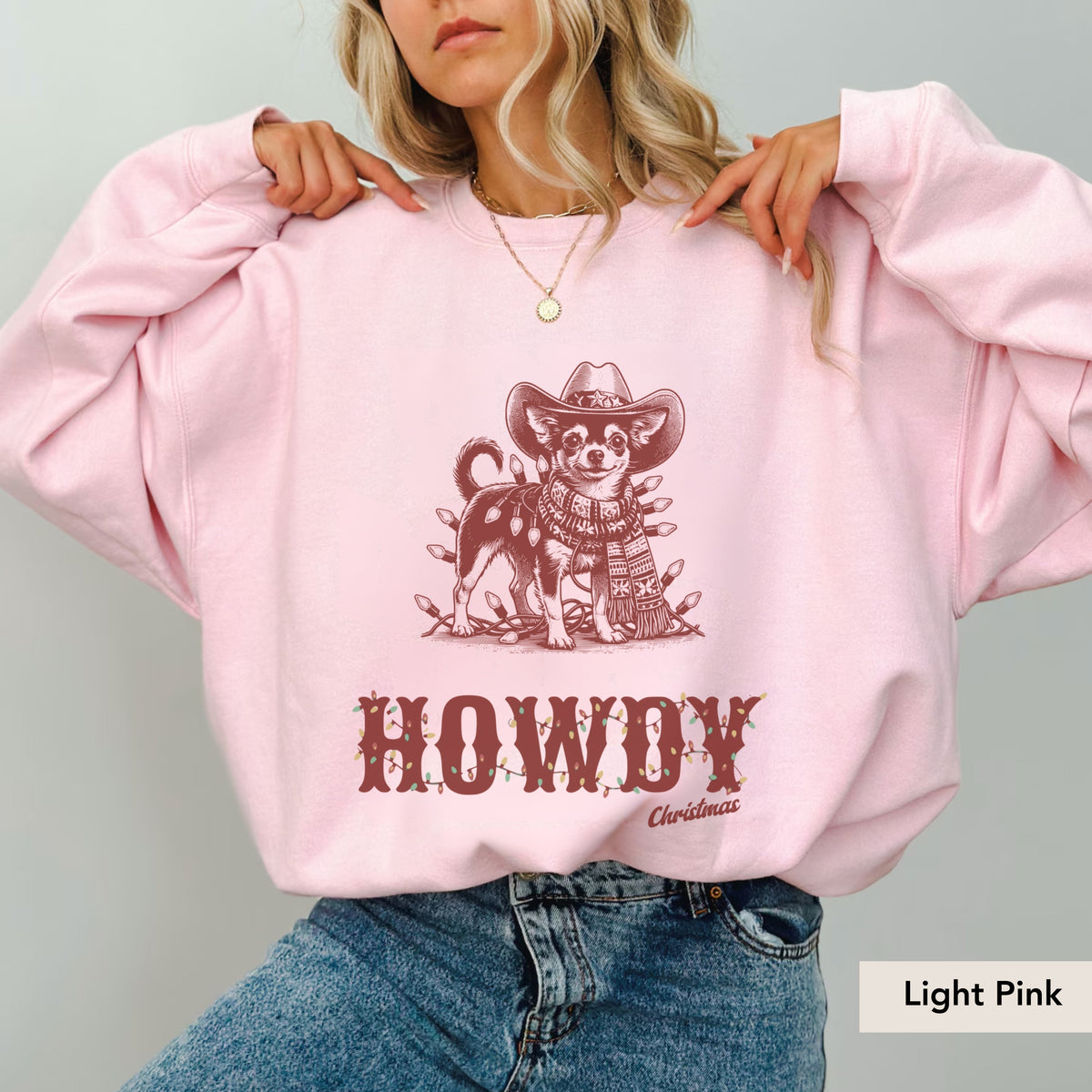 Chihuahua Howdy Christmas Sweatshirt