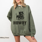 Dachshund Short Haired Howdy Christmas Sweatshirt