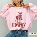 Doberman Pinscher Howdy Christmas Sweatshirt