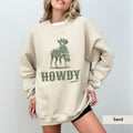Doberman Pinscher Howdy Christmas Sweatshirt