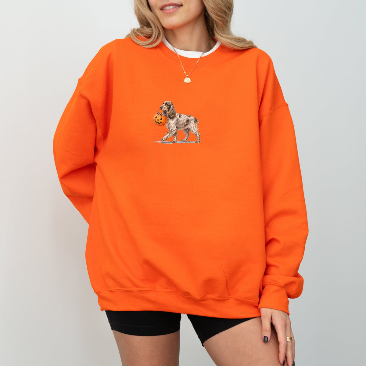 English Cocker Spaniel Halloween Sweatshirt