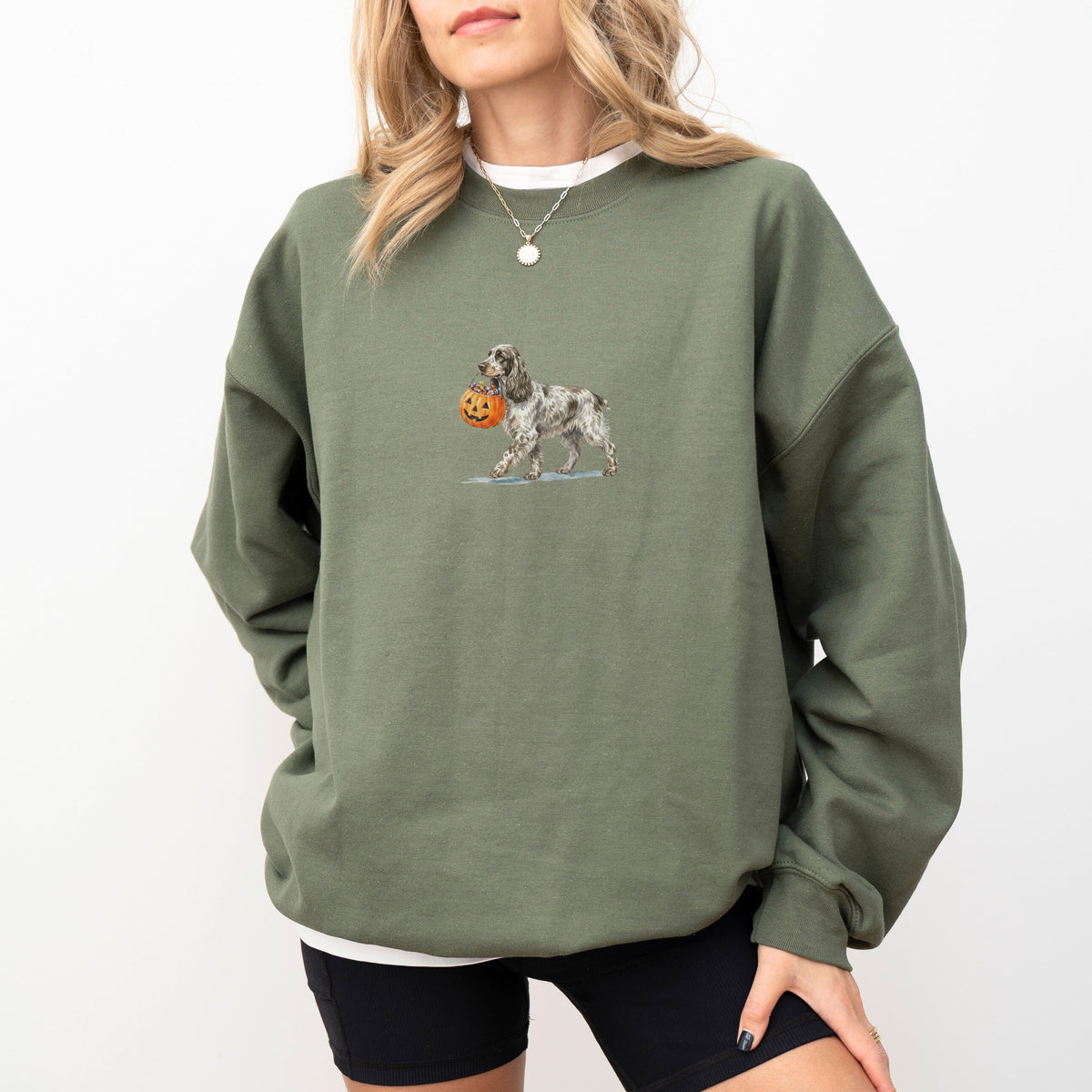 English Cocker Spaniel Halloween Sweatshirt