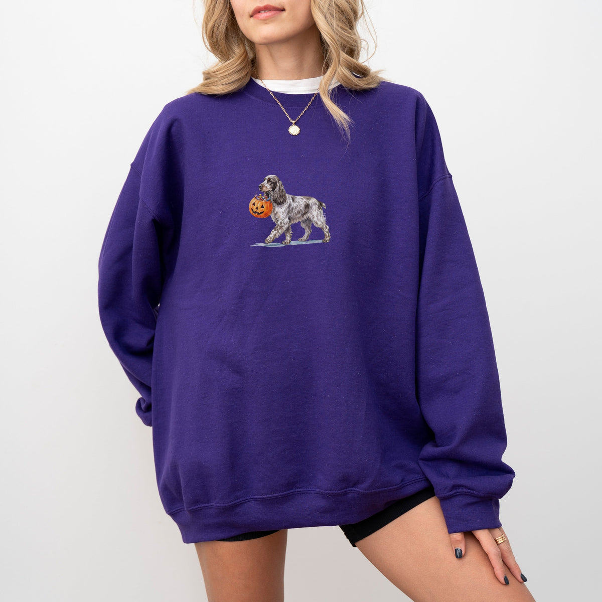 English Cocker Spaniel Halloween Sweatshirt