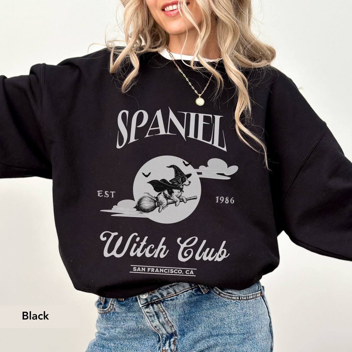 English Springer Spaniel Witch Club Sweatshirt