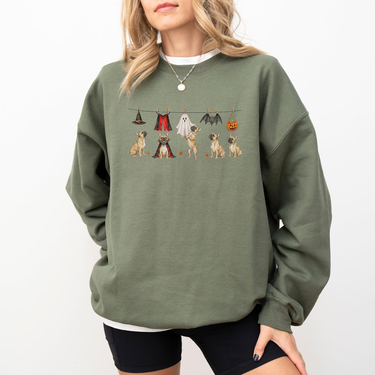 French bulldog fawn Halloween Sweatshirt