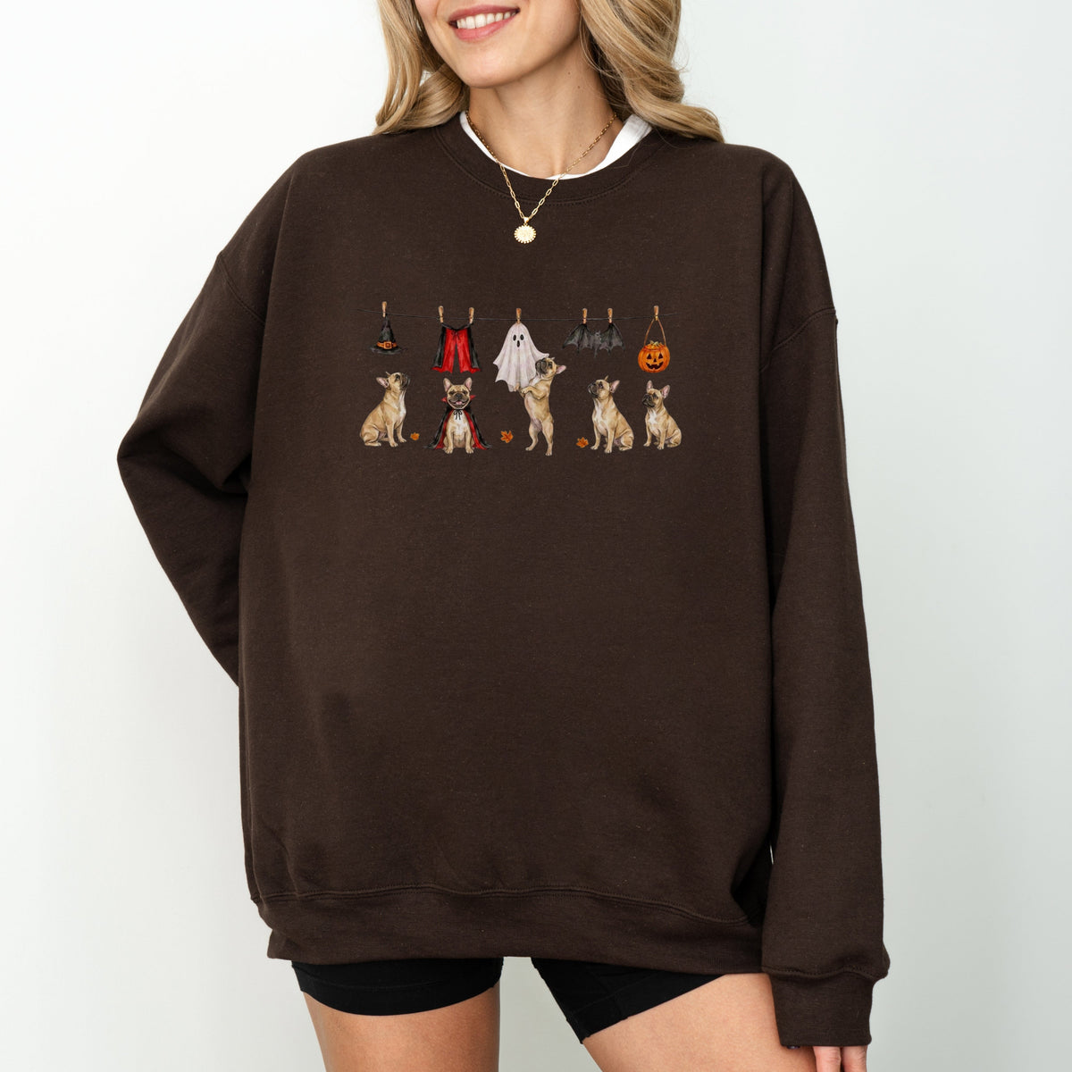 French bulldog fawn Halloween Sweatshirt