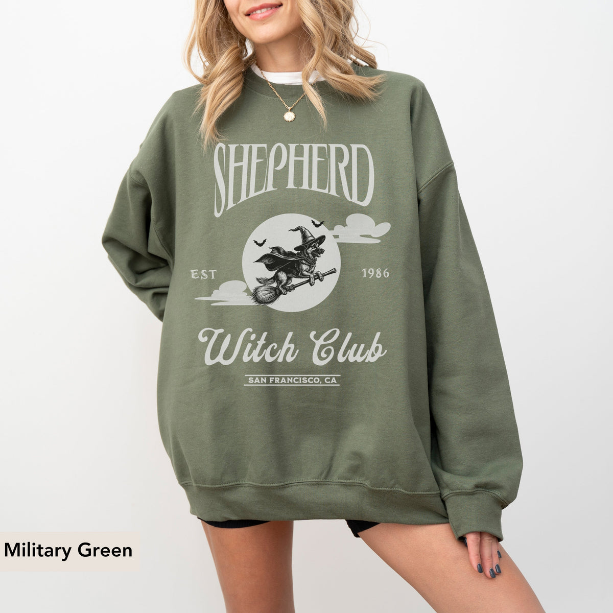 German Shepherd Witch Club Sweatshirt