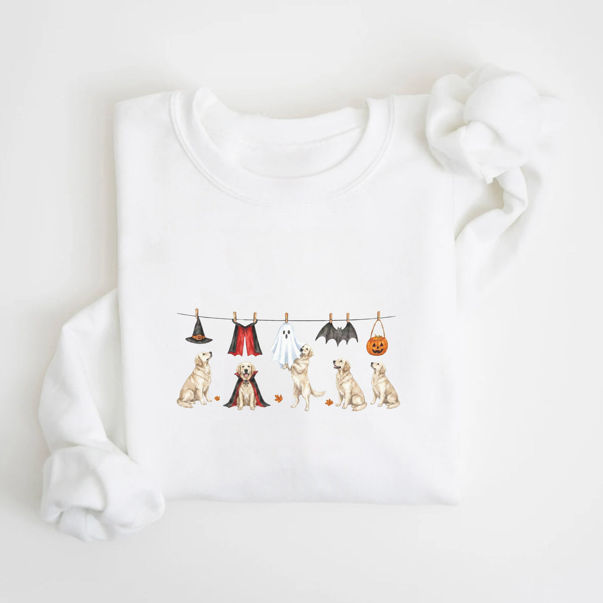 Golden Retriever Cream Halloween Sweatshirt