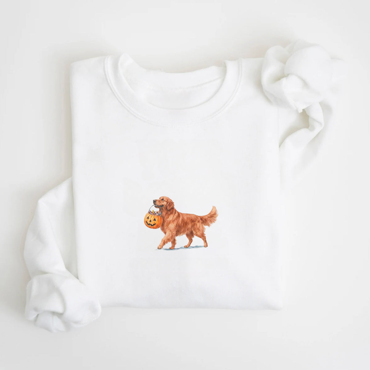 Golden Retriever Red Halloween Sweatshirt