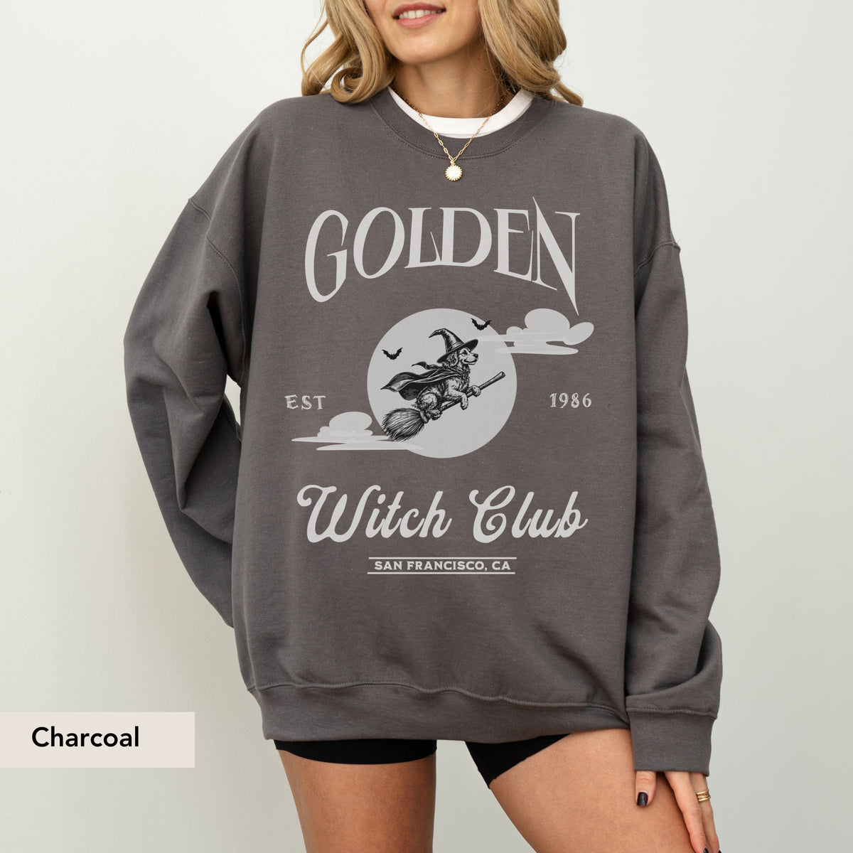 Golden Retriever Witch Club Sweatshirt