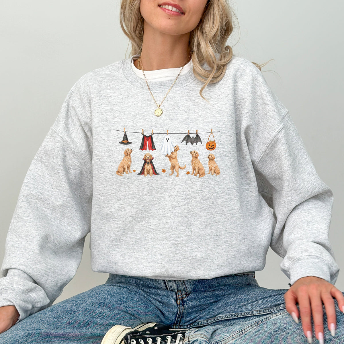 Goldendoodle Apricot Halloween Sweatshirt