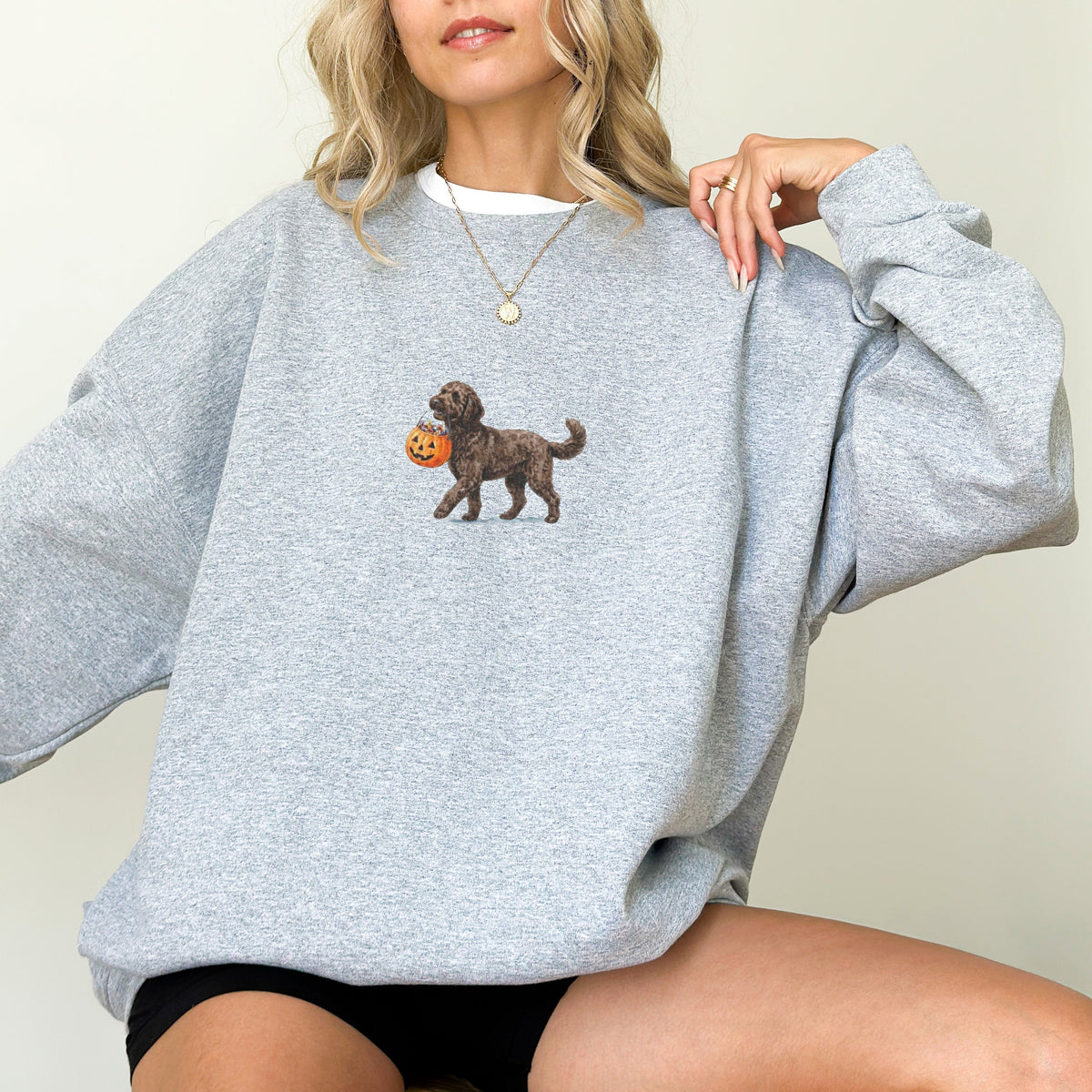Goldendoodle Chocolate Halloween Sweatshirt