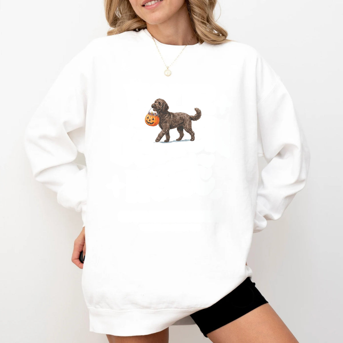 Goldendoodle Chocolate Halloween Sweatshirt