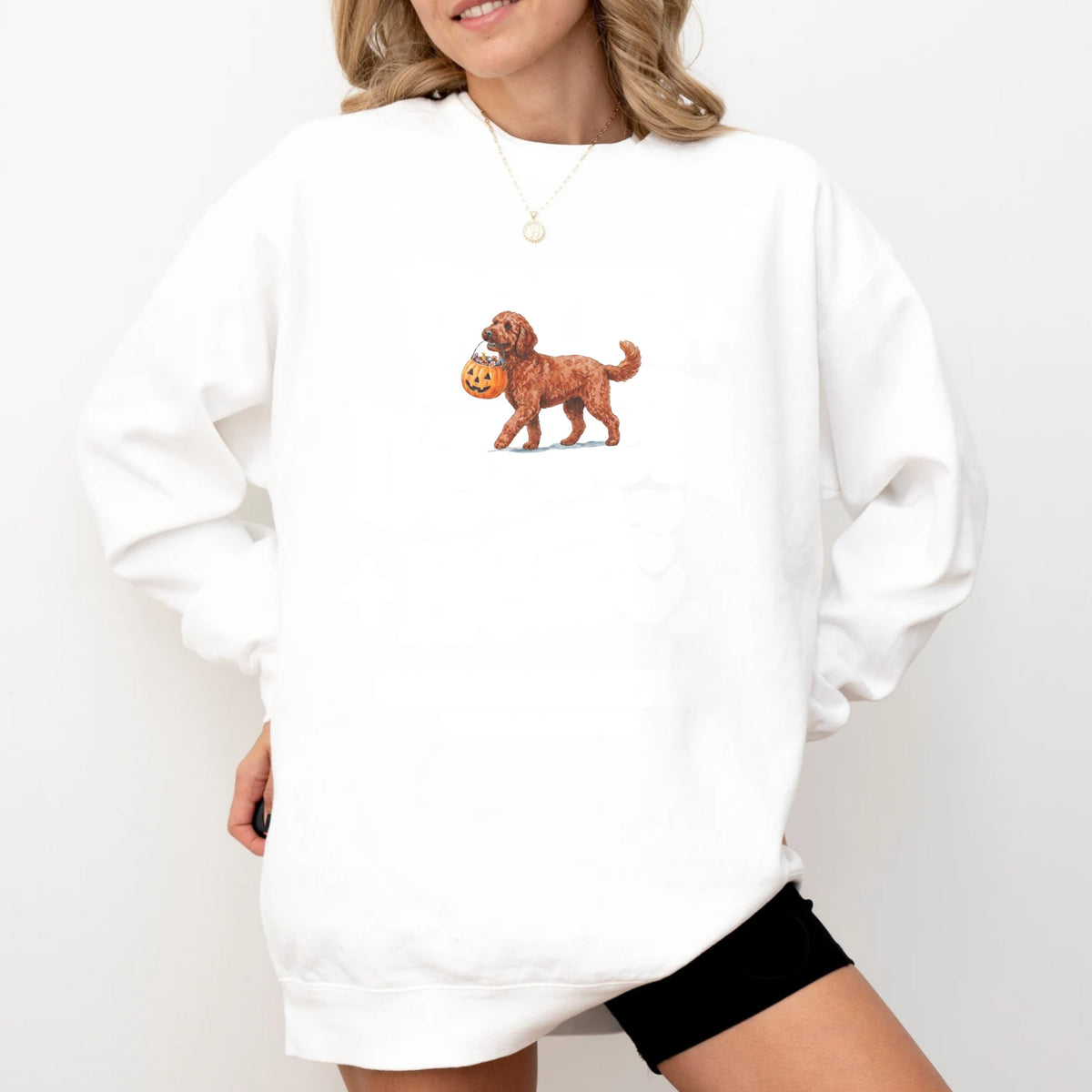 Goldendoodle Red Halloween Sweatshirt