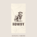 Howdy Great Pyrenees Beach Towel
