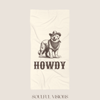 Howdy Great Pyrenees Beach Towel